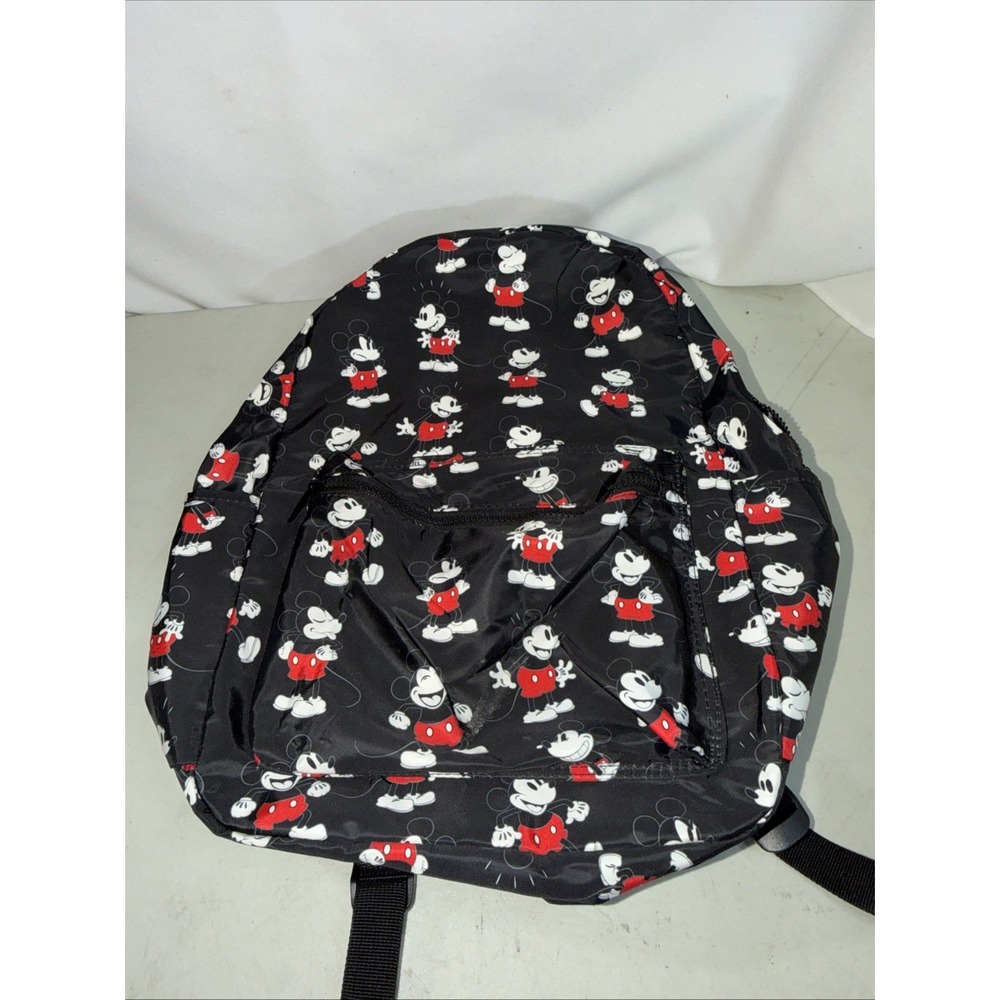 Walt Disney World Back Pack - Mickey Mouse Pattern - Black